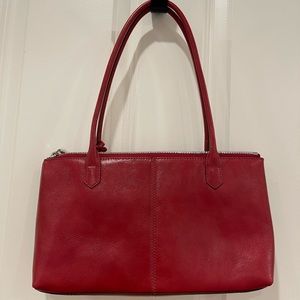 New HOBO Lola Shoulder Bag Red Leather
